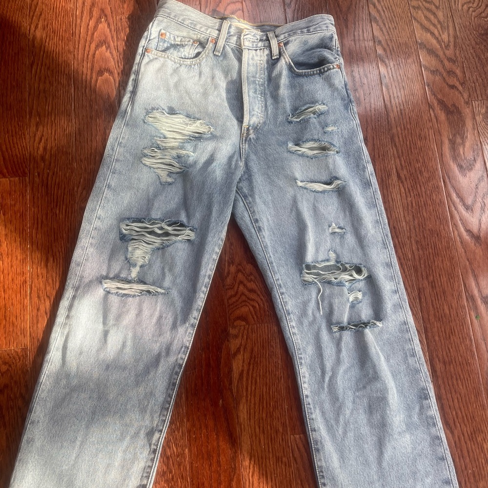 Levi’s straight ankle,high rise jeans,Size 27